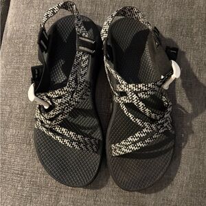 Chaco Sandals White/Black, Sz 8
